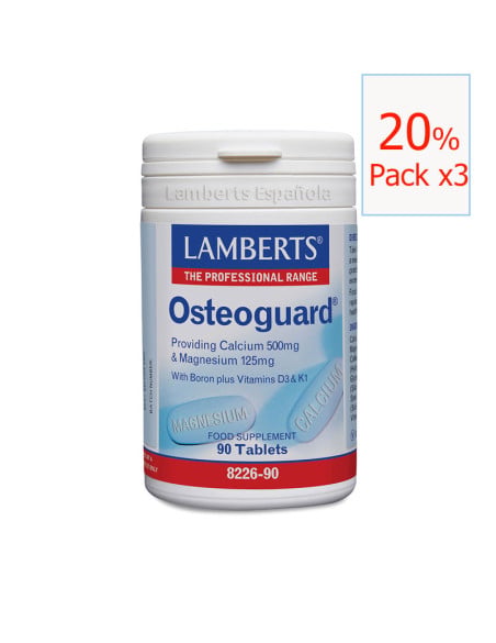 Pack x3 Osteoguard 30 tabletas. Lamberts