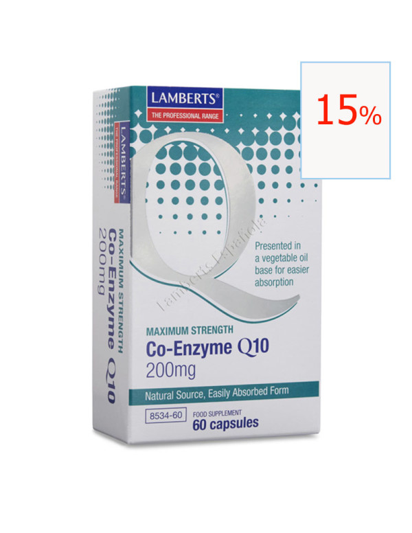 Coenzima Q10  200 mg 60 cápsulas. Lamberts