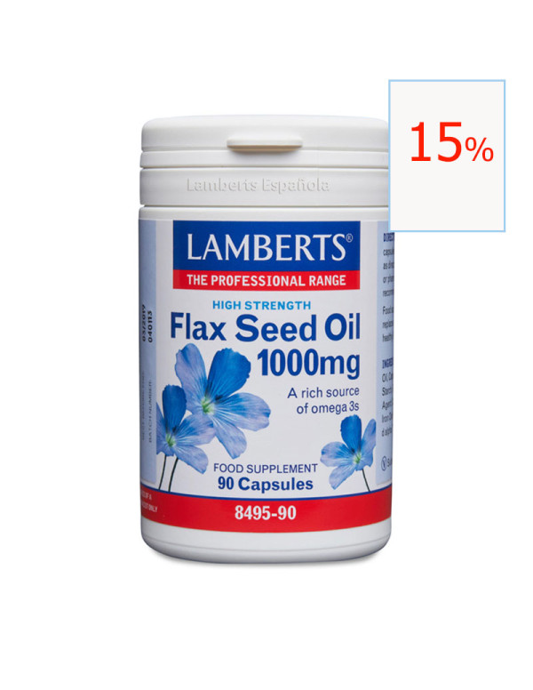 Flax Sees Oil (aceite Lino) 1000 mg 90 cápsulas. Lamberts