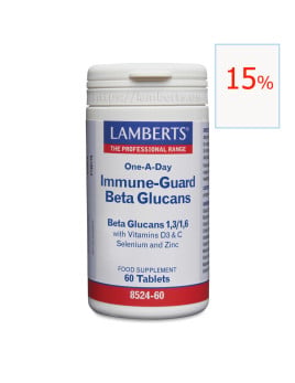 Immune-guard Beta-glucanos 60 tabletas. Lamberts