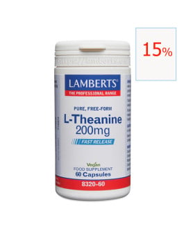 L-Teanina complex 200 mg 60 cápsulas. Lamberts