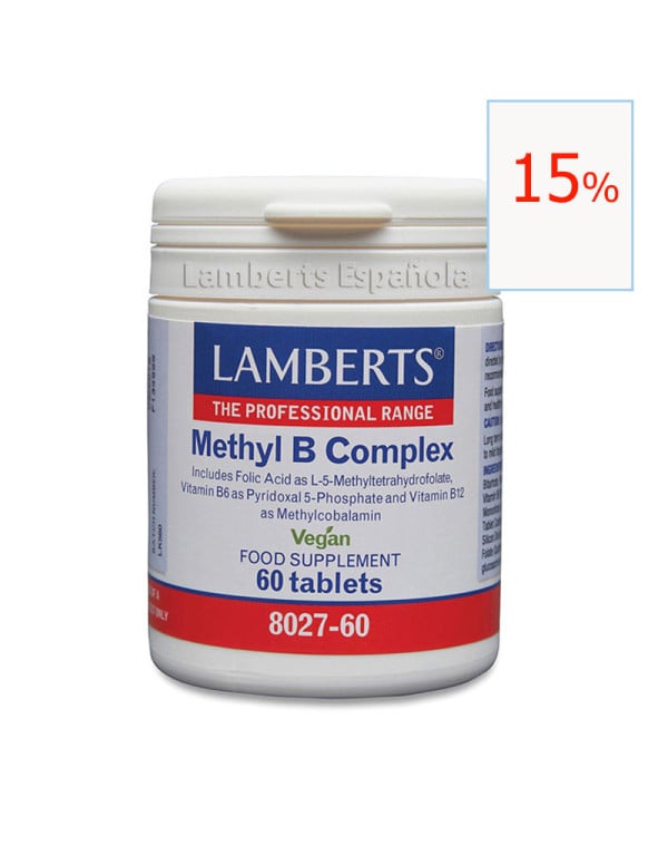 Methyl B Complex 60 tabletas. Lamberts
