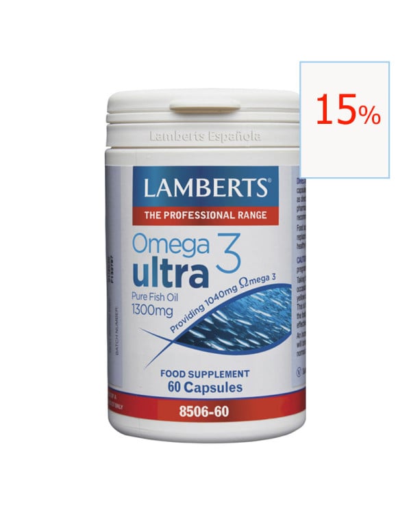 Omega 3 Ultra 1300 mg 60 cápsulas. Lamberts