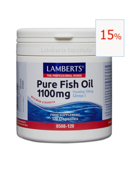 Pure Fish Oil 1100 mg 120 cápsulas. Lamberts