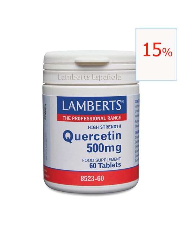 Quercitina 500 mg 60 tabletas. Lamberts