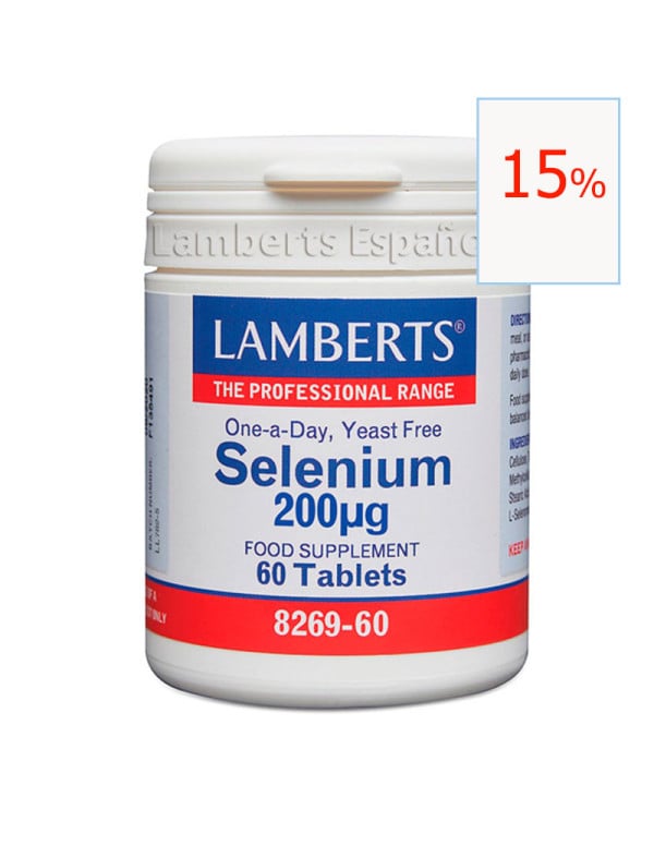 Selenium 200mcg  60 tabletas Lamberts