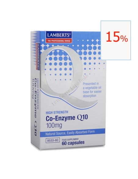 Pack x3 Coenzima Q10 100 mg 60 cápsulas. Lamberts