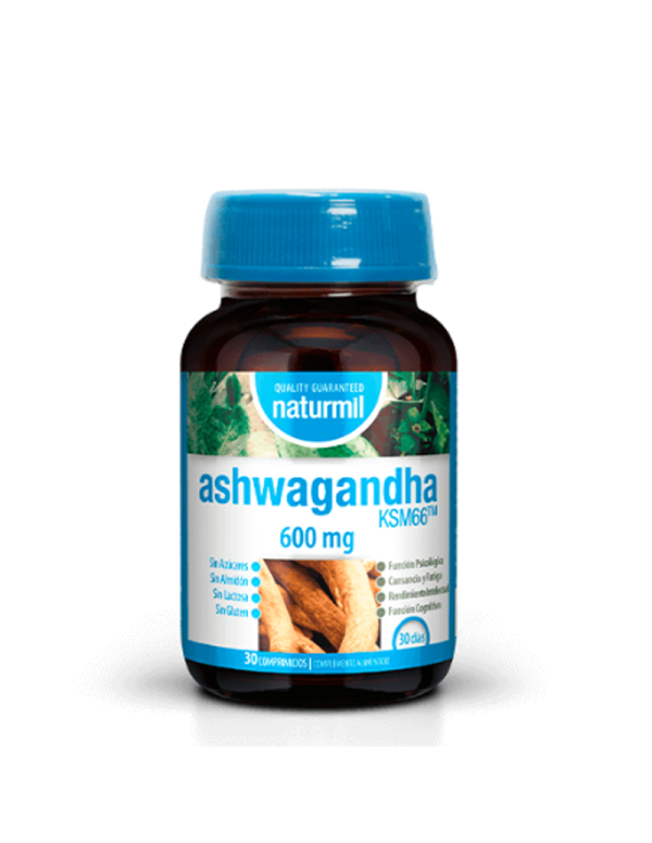 Ashwagandha ksm66 30 comprimidos. Naturmil. Dietmed