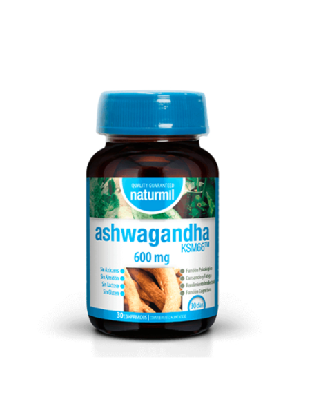 Ashwagandha ksm66 30 comprimidos. Naturmil. Dietmed