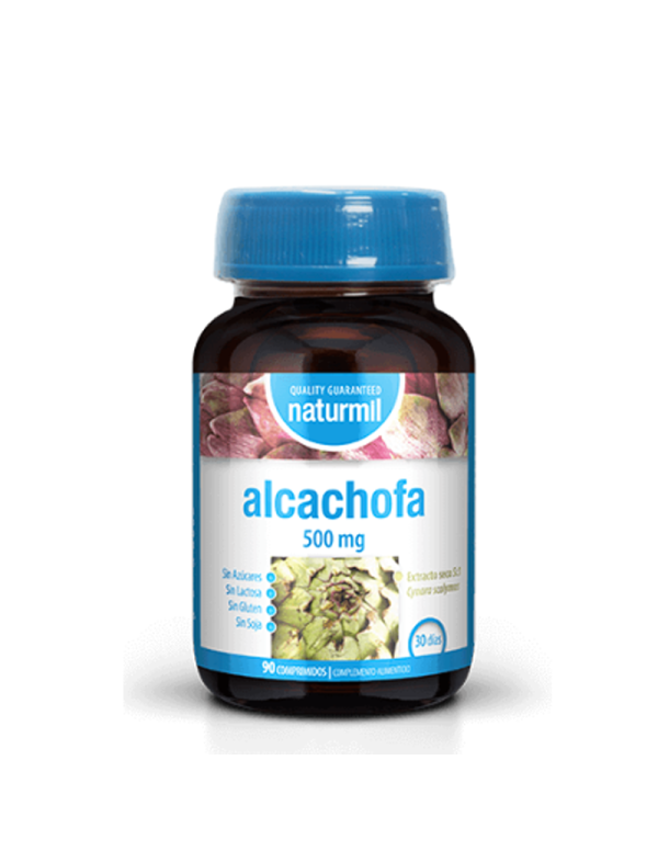 Alcachofa 500 mg 90 comprimidos. Naturmil. Dietmed