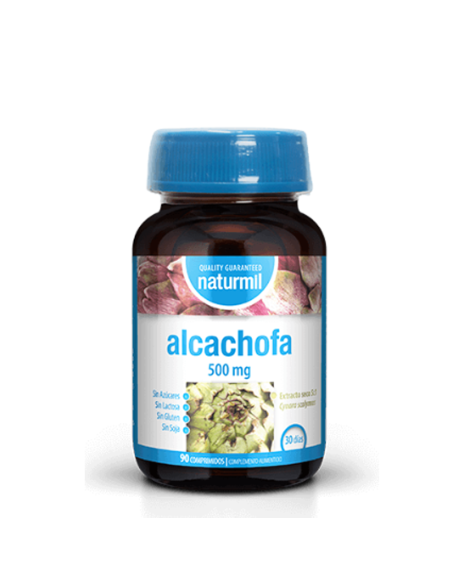 Alcachofa 500 mg 90 comprimidos. Naturmil. Dietmed