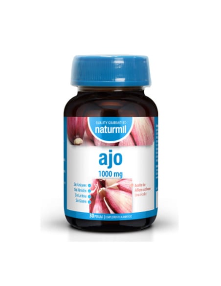 Ajo 1000 mg 30 comprimidos. Naturmil. Dietmed