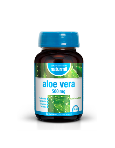 Aloe vera 500 mg 90 comprimidos. Naturmil. Dietmed