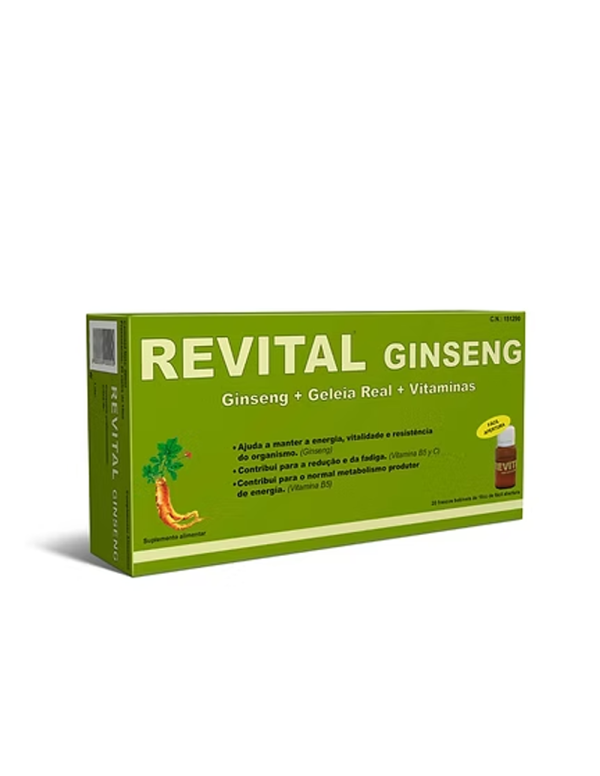 Revital Ginseng+ J.real+ Vit C 20 Ampollas. Ionfarma. Pharma OTC