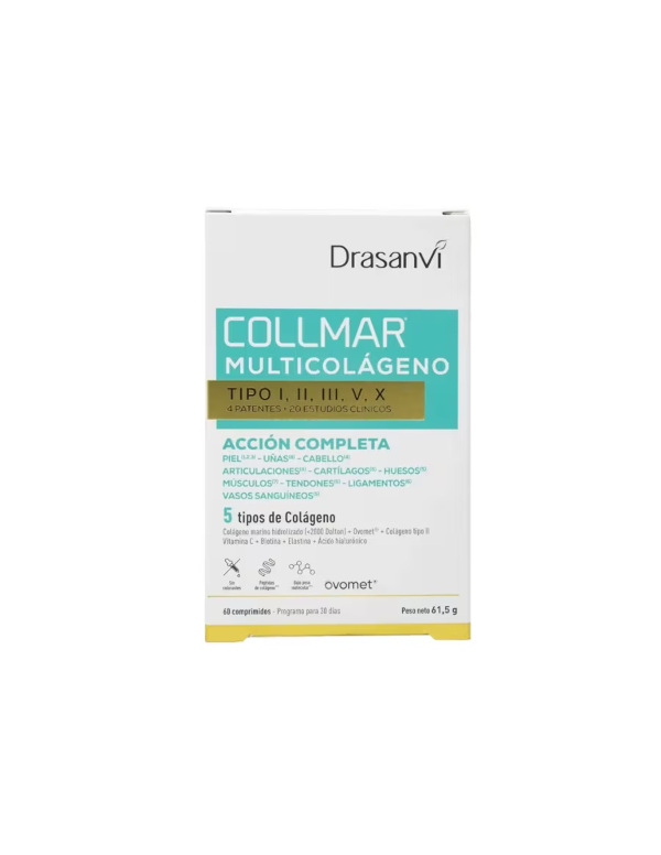 Collmar Multicolágeno I,II,III,V,X 60 comp. Drasanvi