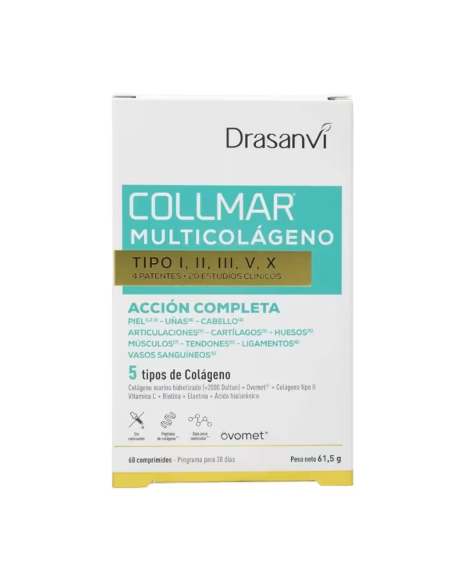 Collmar Multicolágeno I,II,III,V,X 60 comp. Drasanvi