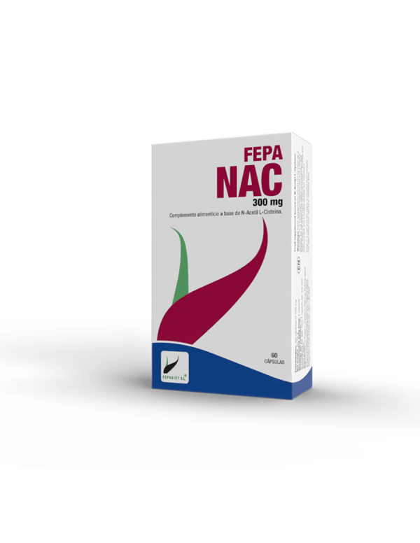 Fepa NAC forte 600 mg 60 cápsulas. Fepadiet