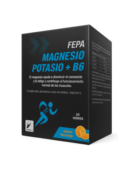 FEPA Magnesio, Potasio+B6 20 sobres. Fepadiet