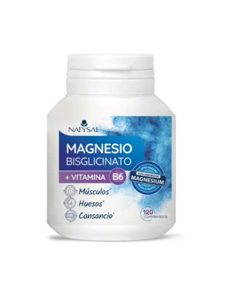 Magnesio bisglicinato +B6 120 comprimidos. Natysal