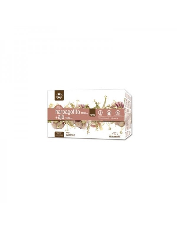 Harpago  Ajo Forte 20 ampollas x 15 ml.Naturmil Dietmed