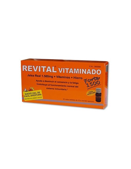 Revital Vitaminado Forte 1500 mg 20 ampollas. Ionfarma