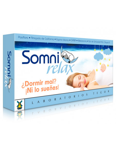 Somnirelax 40 cápsulas. Tegor