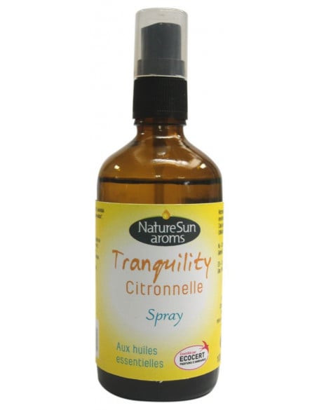 Tranquility citronnelle (citronela) spray 100 ml. Nature sun aroms.