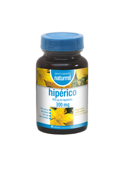 Hipérico 300 mg 45 cápsulas. Naturmil. Dietmed