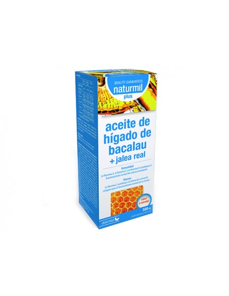 Aceite Higado BacalaoJalea Real 500 ml. Naturmil. Dietmed