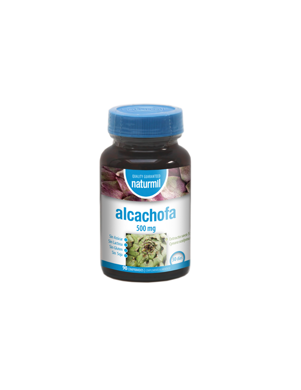 Alcachofa 500 mg 90 comprimidos. Naturmil. Dietmed