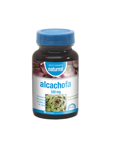 Alcachofa 500 mg 90 comprimidos. Naturmil. Dietmed