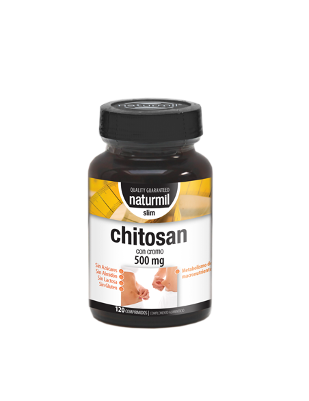 Chitosan Slim 500 mg 120 comprimidos. Naturmil. Dietmed