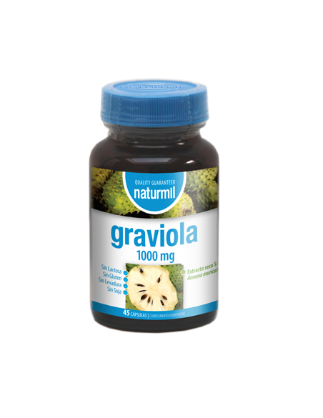 Graviola (Anona) 1000 mg. 45 cápsulas. Naturmil. Dietmed