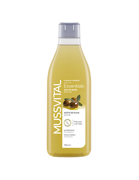 Gel de Baño Aceite de Oliva 750ml. Essentials. Mussvital