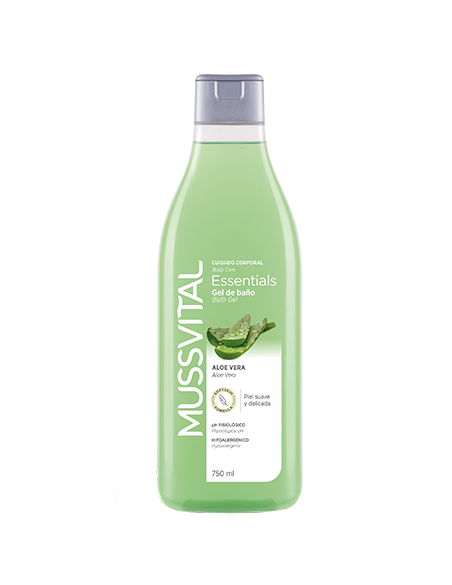 Gel de baño aloe vera 750 ml. Essentials. Mussvital