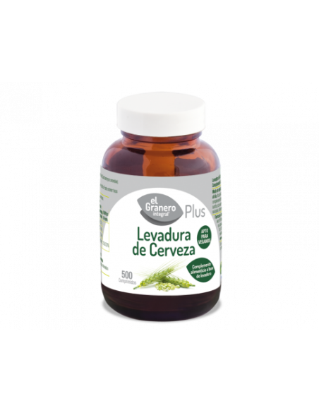Levadura de cerveza 500 comprimidos. El Granero integral. Biogran