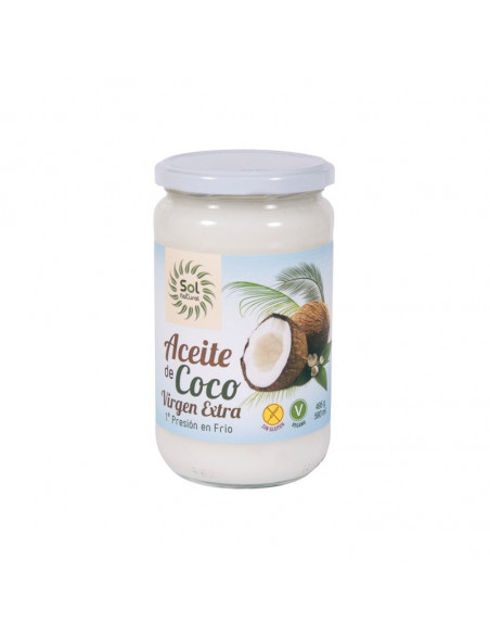 Aceite de coco virgen extra bio 580 ml Sol natural