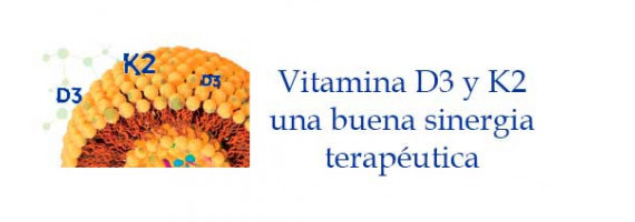 Vitamina D3 y K2 buena sinergia terapéutica