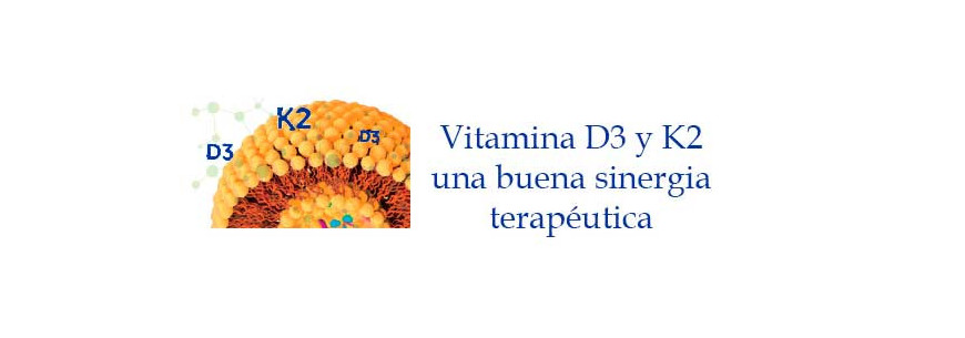Vitamina D3 y K2 buena sinergia terapéutica